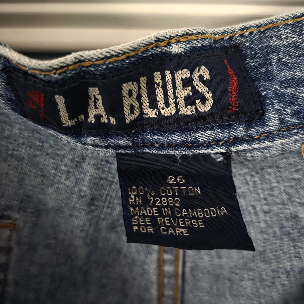 Vintage 42" Waist LA Blues Cotton Denim Shorts Plus Size‎ 26 - Picture 7 of 8